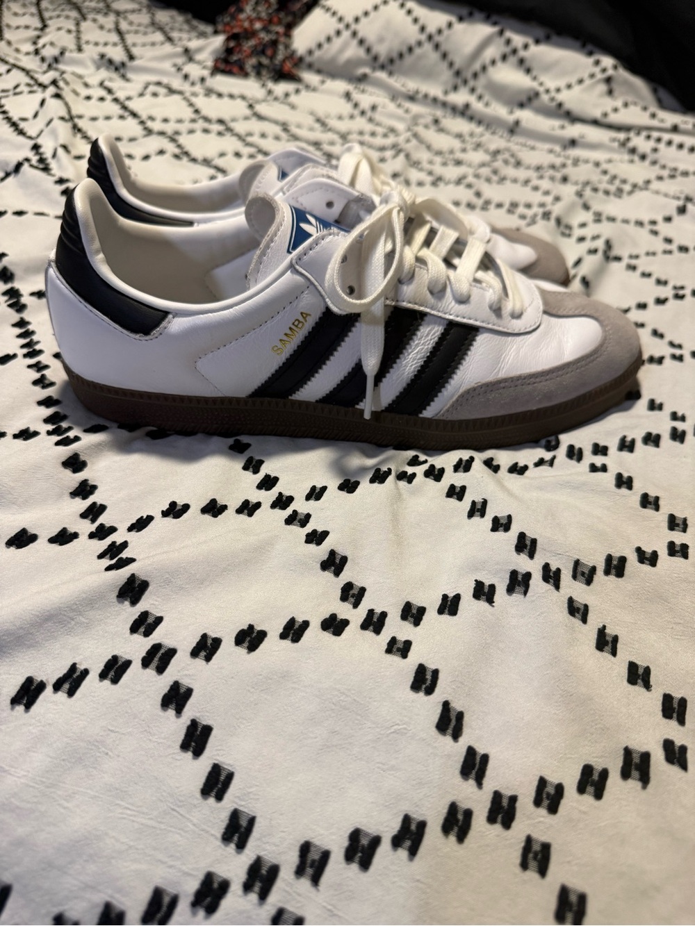 Adidas Sambas Classic White Black Gray - Picture 6 of 7